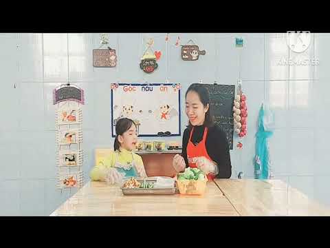 Video hướng dẫn trẻ làm phở cuốn