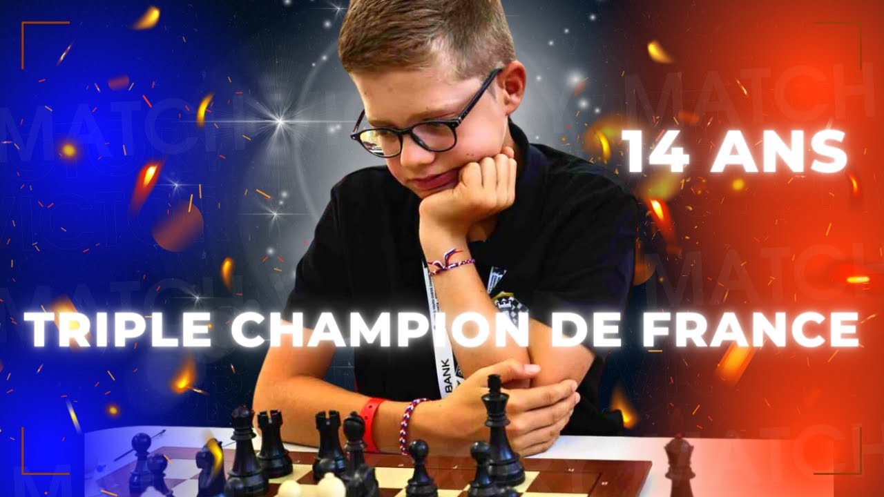Antoine Trevisiol 14 ans : Triple champion de France d'échecs !!!