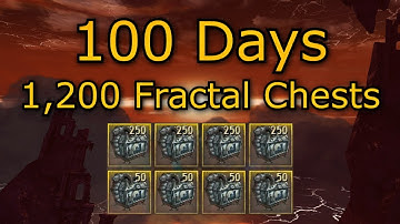 Opening 100 Days Worth of T4s Fractal Chests | Gold Farming 2023 | Guild Wars 2