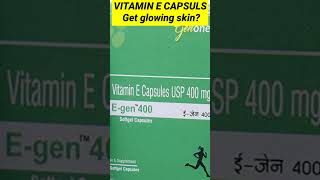 Vitamin E Capsules  get glowing skin { E-gen 400 softgel
