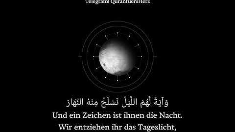 Surah Yasin 37-40 | سورة يس ٤٠-٣٧ | QuranfuersHerz