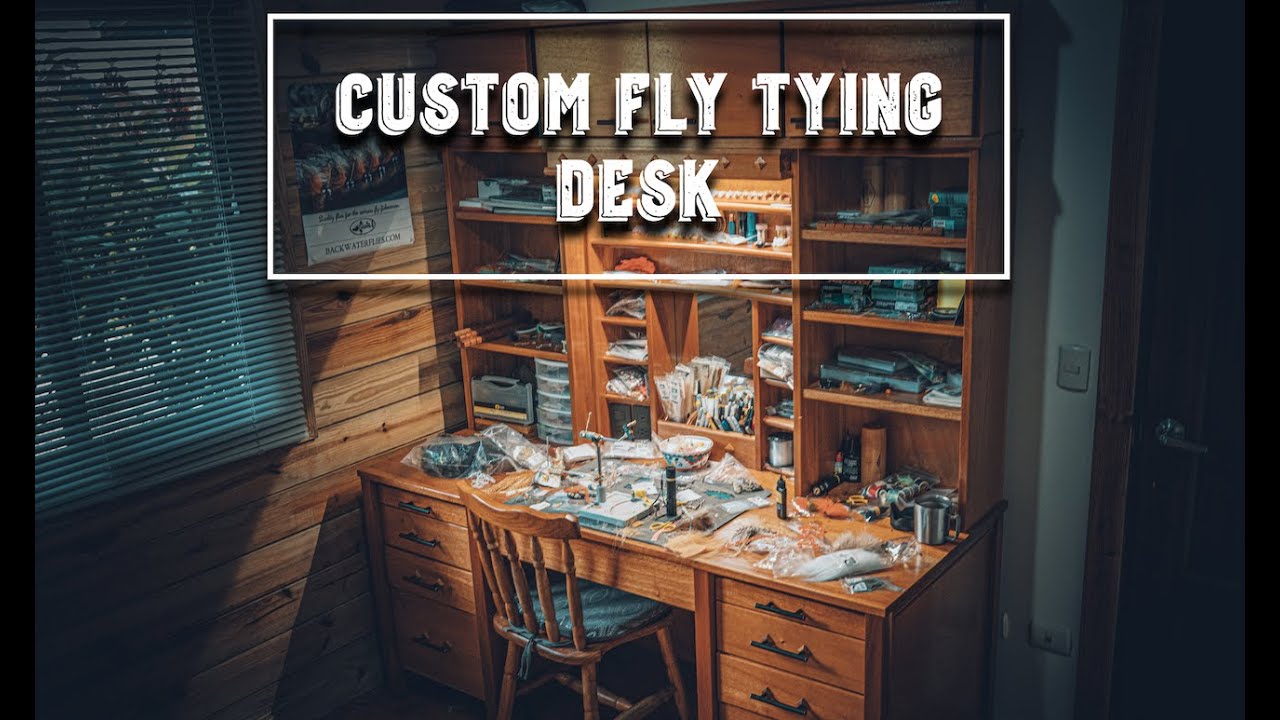 TOUR My Custom Fly Tying Desk: BACKWATER VLOG #70 