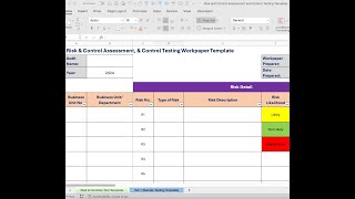 Risk and Control Assessment Template for Audits - Streamline Your Documentation Process