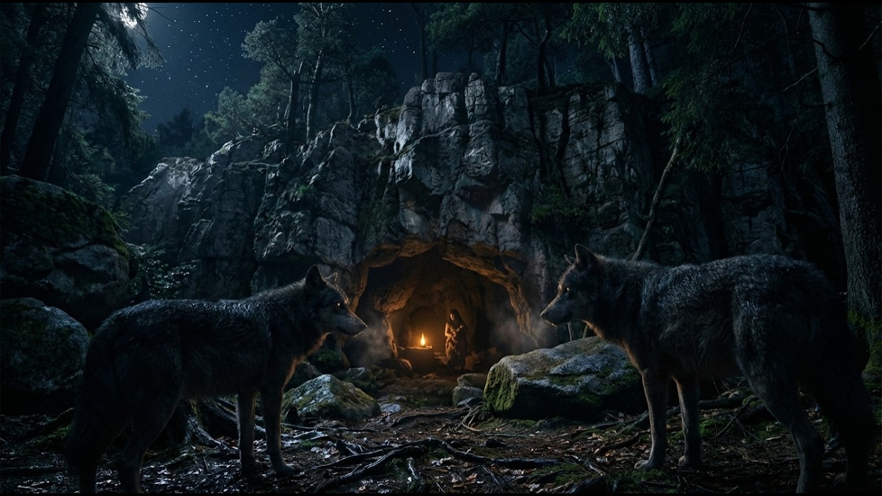 Primal Life 2M Years Ago: A Young Mother, a Crying Baby, and the Night the Wolves Broke In