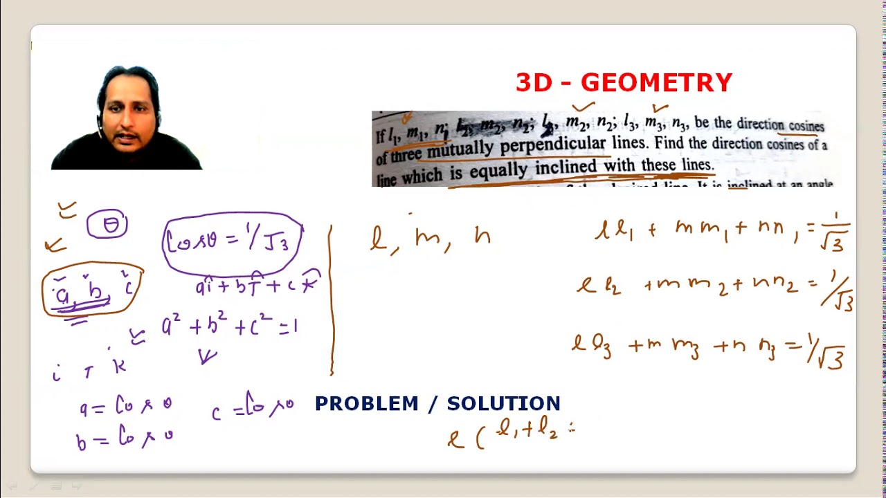 3D GEOMETRY problem=solution 49 - YouTube