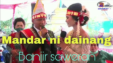 Suara emas-Duet pengantin batak||Mandar ni dainang||cover||Banjir saweran