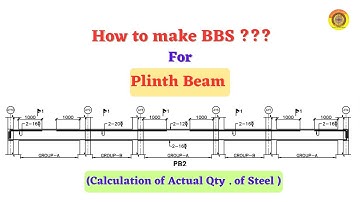BBS of Plinth Beam || How to make BBS of Plinth Beam#bbs #quantitysurveying #steel #vimutti_coe