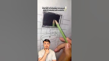How to Make a Mirror with a Pencil😱 | #lifehacks #hacks