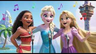 Disney Princesses Friendship Song Elsa, Moana & Rapunzel Sing
