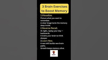 3 Brain Exercises to Boost Memory #shortvideo #mind