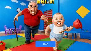 Baby Bobby Plays Hide and Seek In REAL LIFE - ESCAPE EVIL GRANDPA Roblox Update All Morphs Gameplay screenshot 3