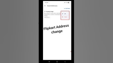 Flipkart address change kaise kare | how to change flipkart address