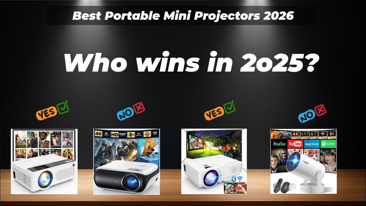 ✅ Лучшие портативные мини-проекторы 2026 года [Посмотрите это видео, прежде чем сделать выбор!]