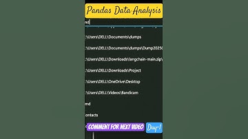 Pandas Project Setup  #pandas #python #project #datascience #dataanalysis #jroshancode