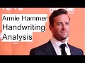 Armie hammer handwriting analysis cannibalism allegations dm controversy and abuse scandal