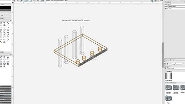 Advanced Drafting - Add Subtract Solids - Vectorworks 2013