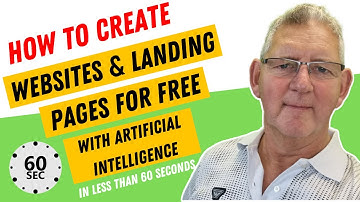 How To Create Websites & Landing Pages For Free with Ai