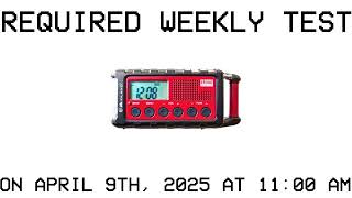 LSX Required Weekly Test On #KDO89 April 9th, 2025 at 11:00 AM