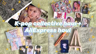 🍒Распаковка фотокарт и другого мерча + Aliexpress Haul🍒| k-pop colltctive haul