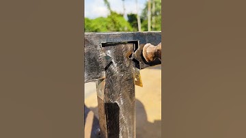 Very unique and very strong connection without welding #skills #welding