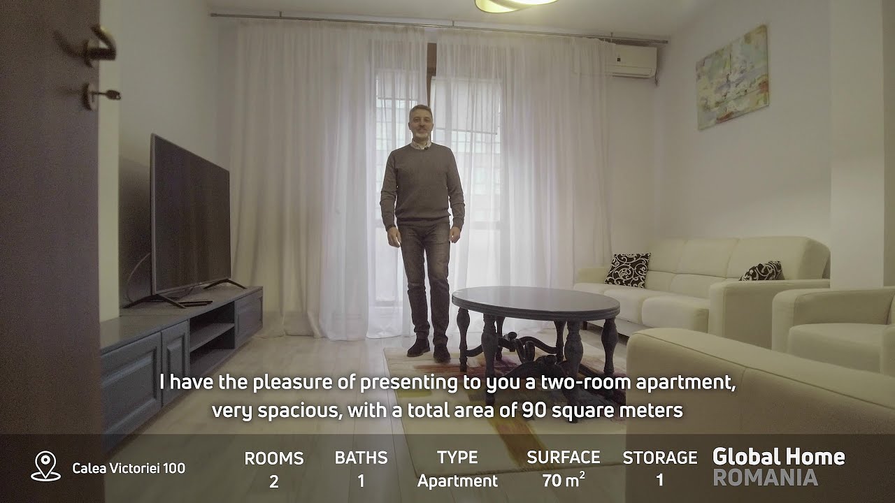 📍 Calea Victoriei Nr 100 •  Interbelic Architecture •  2 Rooms + 2 Terraces •  Global Home Romania