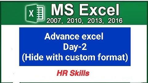 Hide Positive, Negative, Zero and Text With Custom Format