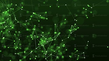 4k abstract loop technology geometrical background with lines and dots