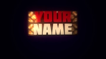 Minecraft Intro Template | Redstone Lamps