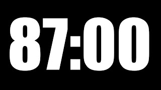 87 Minute Timer ⏱️ Countdown with Alarm