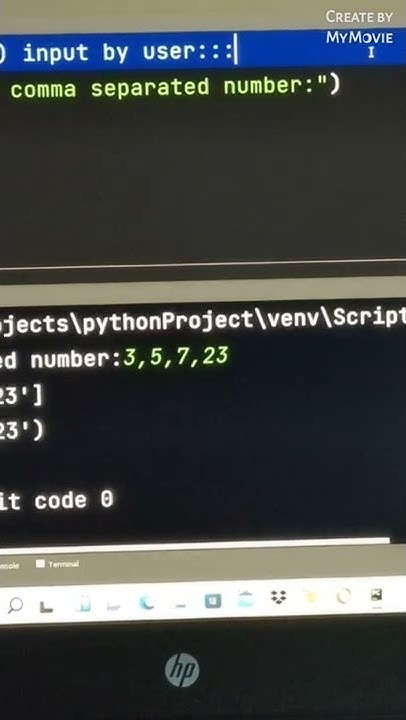 generate list and tuple, number input by user in Python πΊπΊπΊ - YouTube