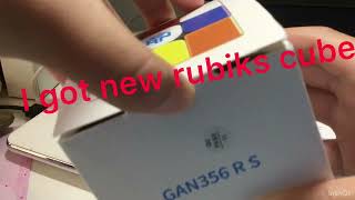 Opening up a new rubiks cube (GAN cube