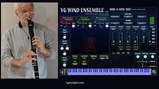 VG Wind Ensemble Virtual Instrument. Violin sound. VST, AU plugins. AKAI EWI4000s wind controller.