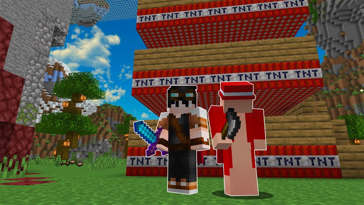 yukirito e bi3l fizeram um super canhão de TNT no hg do nada kk wooooow