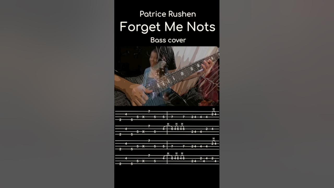 Forget Me Nots Patrice Rushen Bass Tab 【Patrice Rushenさんの "Forget Me Nots" を弾いてみた】”Forget Me Nots” by Patrice