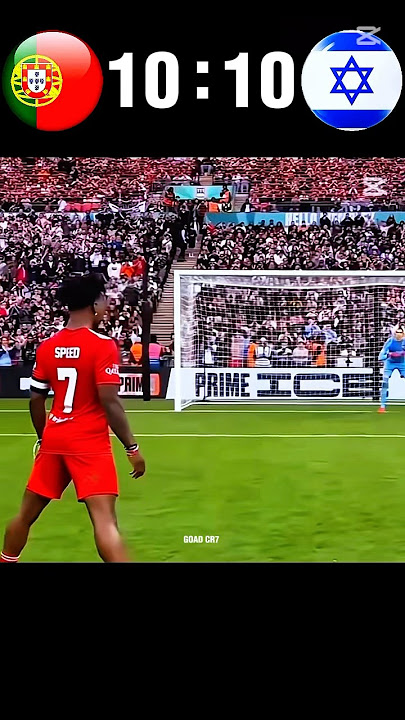 Portugal vs Israel | 11-10 | penalty shootout Messi crying 😭 in last#shotrs #football #youtube #cr7