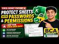 BCA Semester 1 Topic 6 | Keep Your Excel Data Safe! | Sheet Protection Passwords & Permissions