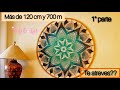 120 cm de MANDALA Tejido a CROCHET. Parte 1ª