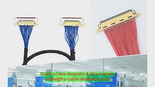 custom cable supplier security IP camera PoE UL AWM LVDS Hirose to KEL IP68 TPU jacket double shield