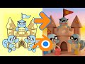 Blender 3D: Squirtle Squad Sandcastle Timelapse