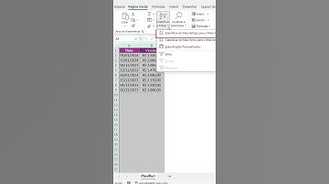 Como Organizar por Data no Excel #Short #excel