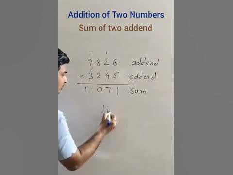 Sum of Numbers : Addition of Two Addend - YouTube