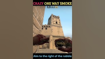 INSANE ONE WAY SMOKE on MIRAGE #shorts #csgo