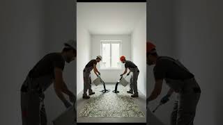 Money Floor illusion Transformation😱… wait for the finish 😳#epoxy #interiordesign