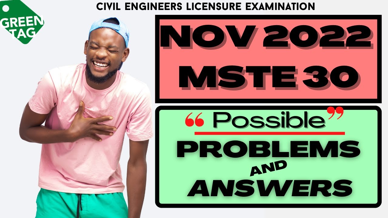 NOV 2022 MSTE 30 Possible Problems + Answer #boardexam2022 # ...