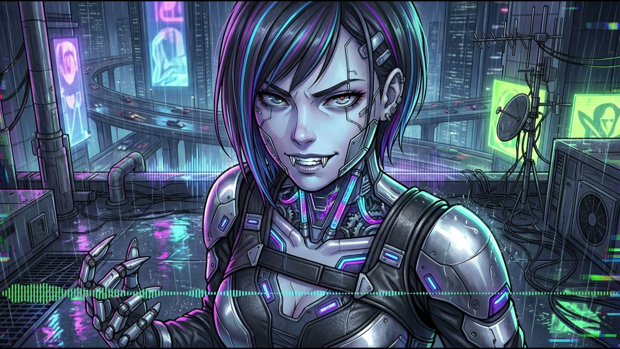 Мрачные Сказки - Клыки из Хрома #музыка #cyberpunkmusic #metal