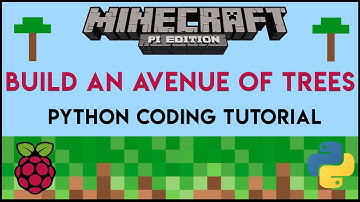 Minecraft Pi - Build an Avenue of Trees Using Python