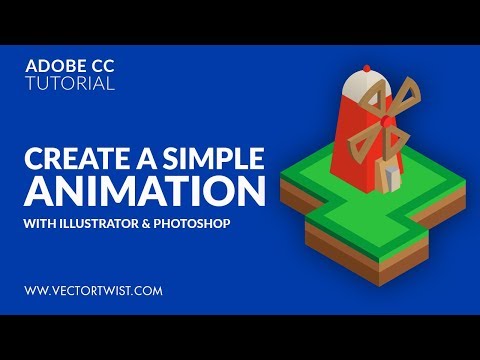 How to Create a Simple Animated Gif (Illustrator and Photoshop) / Animation