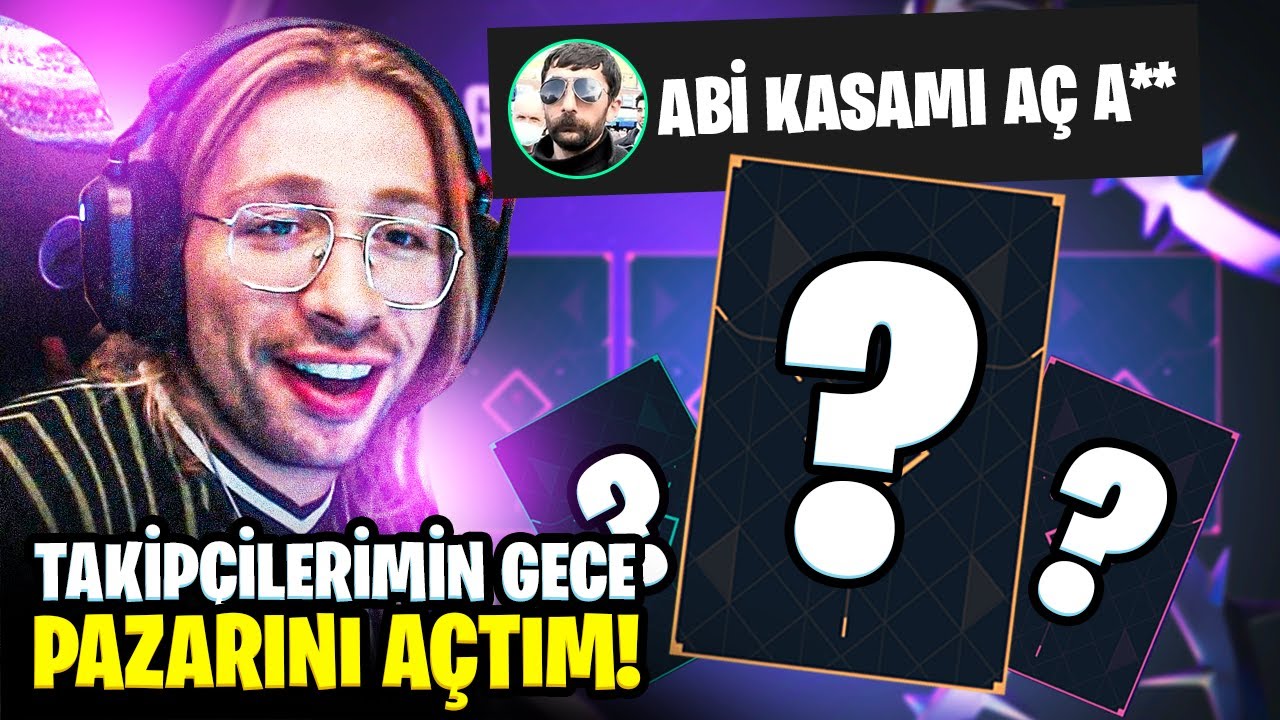 Takipçilerimin GECE PAZARLARINI açıp, SKİN aldırttım! #3 | Valorant