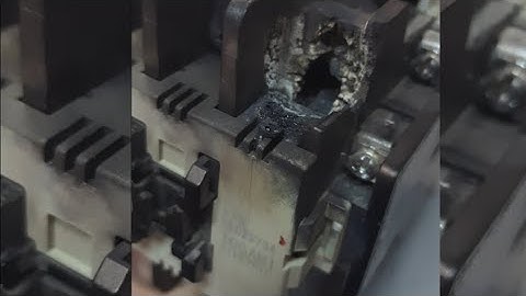 #contactor burned due to over #heating