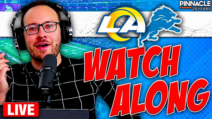 Los Angeles Rams vs Detroit Lions LIVE Watch-Along | Super Wild Card Weekend Powered by Pinnacle